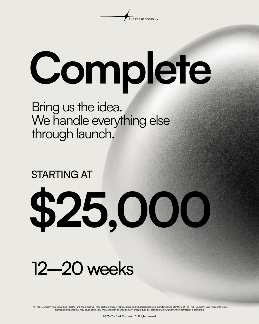 Complete package card describing the journey from an initial idea through application launch.